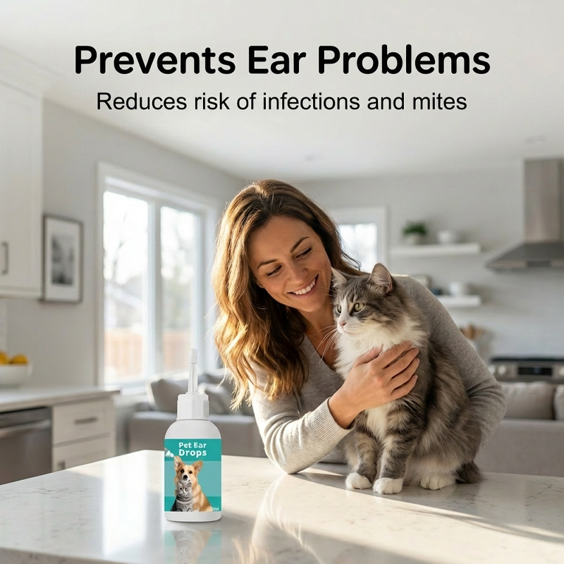 Gentle Pet Ear Cleaner Drops 2 Pack