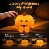 Rechargeable Silicone Pumpkin Night Light
