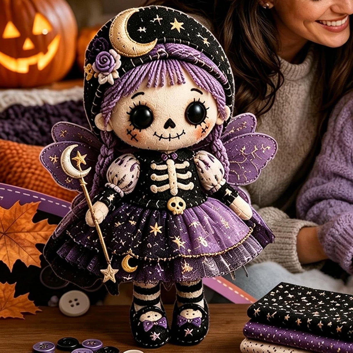 DIY Halloween Skeleton Doll Kit