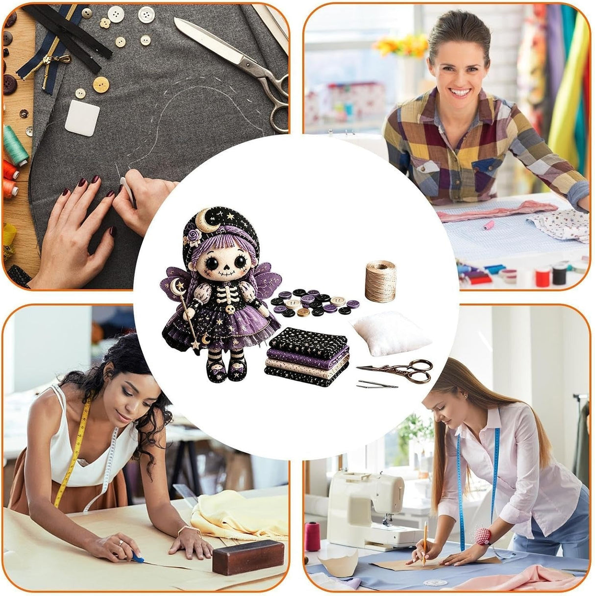 DIY Halloween Skeleton Doll Kit