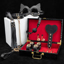 Tragbares erotisches Leder-Bondage-SM-Spielzeug, 8-teiliges Set