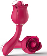 2 In 1 Rose Tongue Licking Female Vibrator