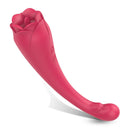 Rose Vibrator Rose Dildos Sex Toy Nipple Vibrator - Tongue Licking and Clit Sucking