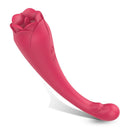 Rosen-Vibrator Rosen-Dildo Sexspielzeug Brustwarzen-Vibrator – Zungenlecken und Klitoris-Saugen