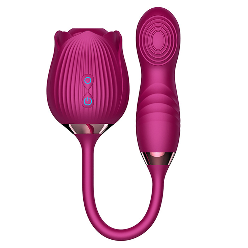 The Rose Vibrator for Women with Retractable Vibrating Egg