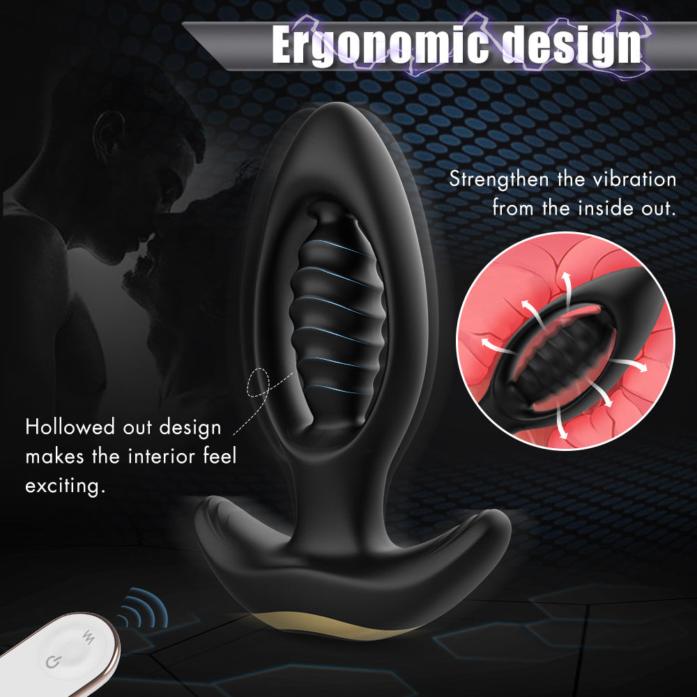 Electric Thrusting Butt Plug Remote Control Silicone Prostate Dildo