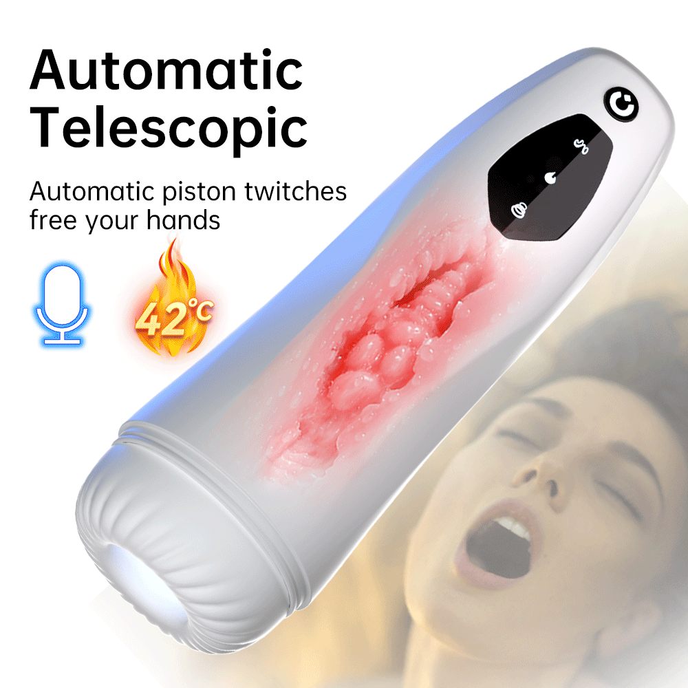 Tifforun 10 Vibrator 5 Sucking Telescoping Male Airplane Cup