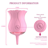 Rose Petal Vibrator Swirl Air Sucking and Teasing Clit Nipple Vibrator