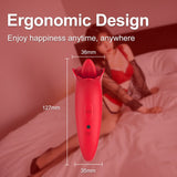 Rose Shaped Vibrating Tongue 5 Frequency Massage Rose Vibrator