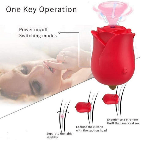 Rose Tongue Vibrator Female Masturbation Clitoral Stimulator Vibrator Rose