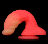 Liquid Silicone Allovers Dildo Simulation Flamingo Suction Dildo