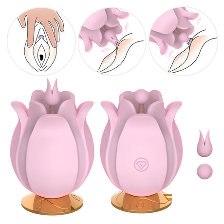 Rose Multi-Frequency Vibrating Egg Female  Orgasm Masturbation Massager