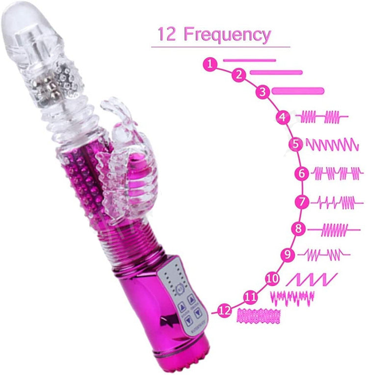 Telescopic Vibration Ball 12 Ffrequency Vibration Masturbator