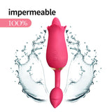 Rose Tongue Vibrator - 9 Vibration Modes for Women with Vibrating Egg
