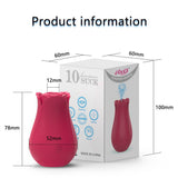 Female Masturbation Rose Vibrator | Vibrating Suction Rose Sex Toys