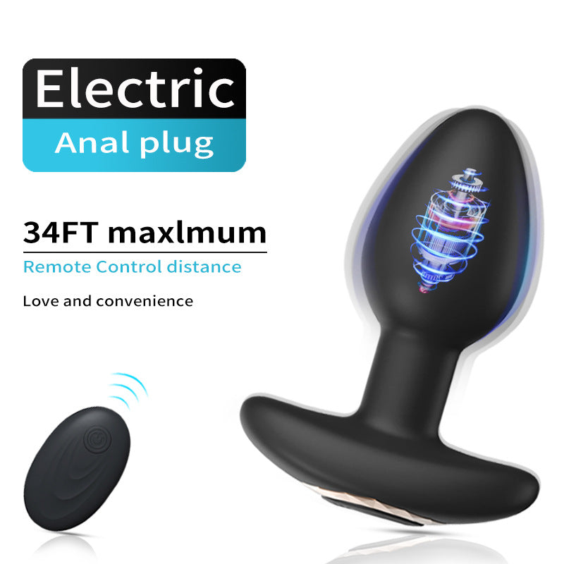 10 Frequency Electric Silicone Massage Remote Control Anal Plug