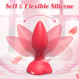 Rose Remote Control 10 Frequency Vibration Silicone Anal Plug