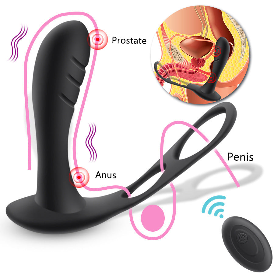 Prostate Massage Lock Fine Vvibration Wireless Remote Control Anal Plug