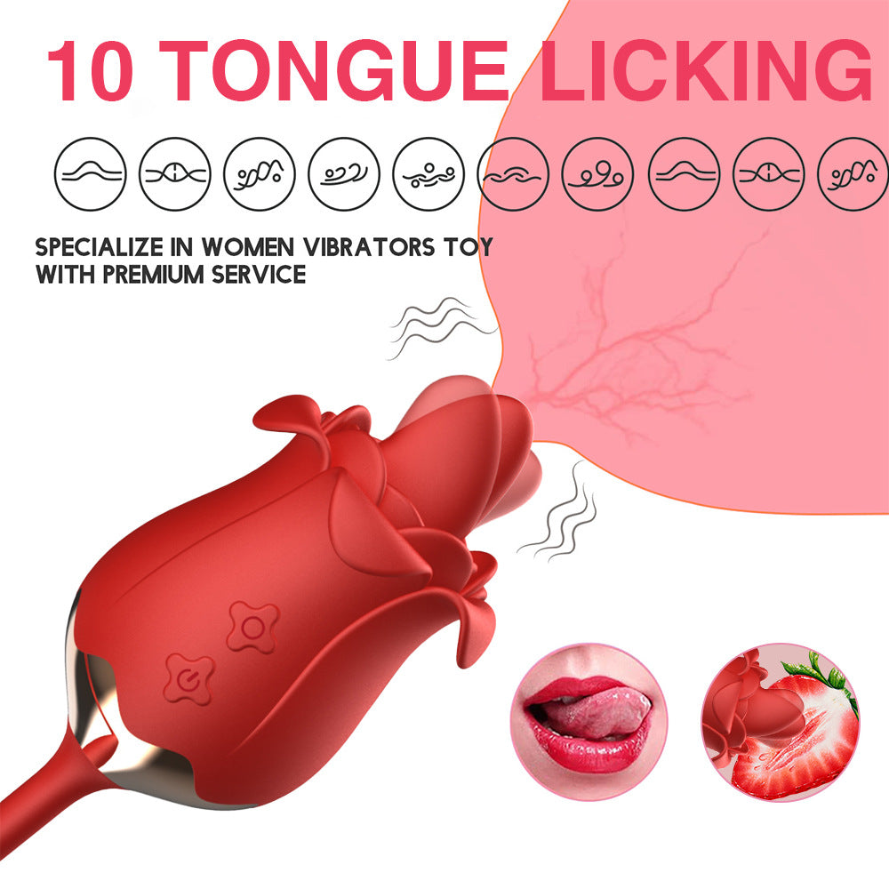 Rose Tongue Licking Vibrator