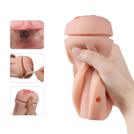 Electric Beer Bottle Masturbator Cup Wired Remote Control Blowjob Toy-5
