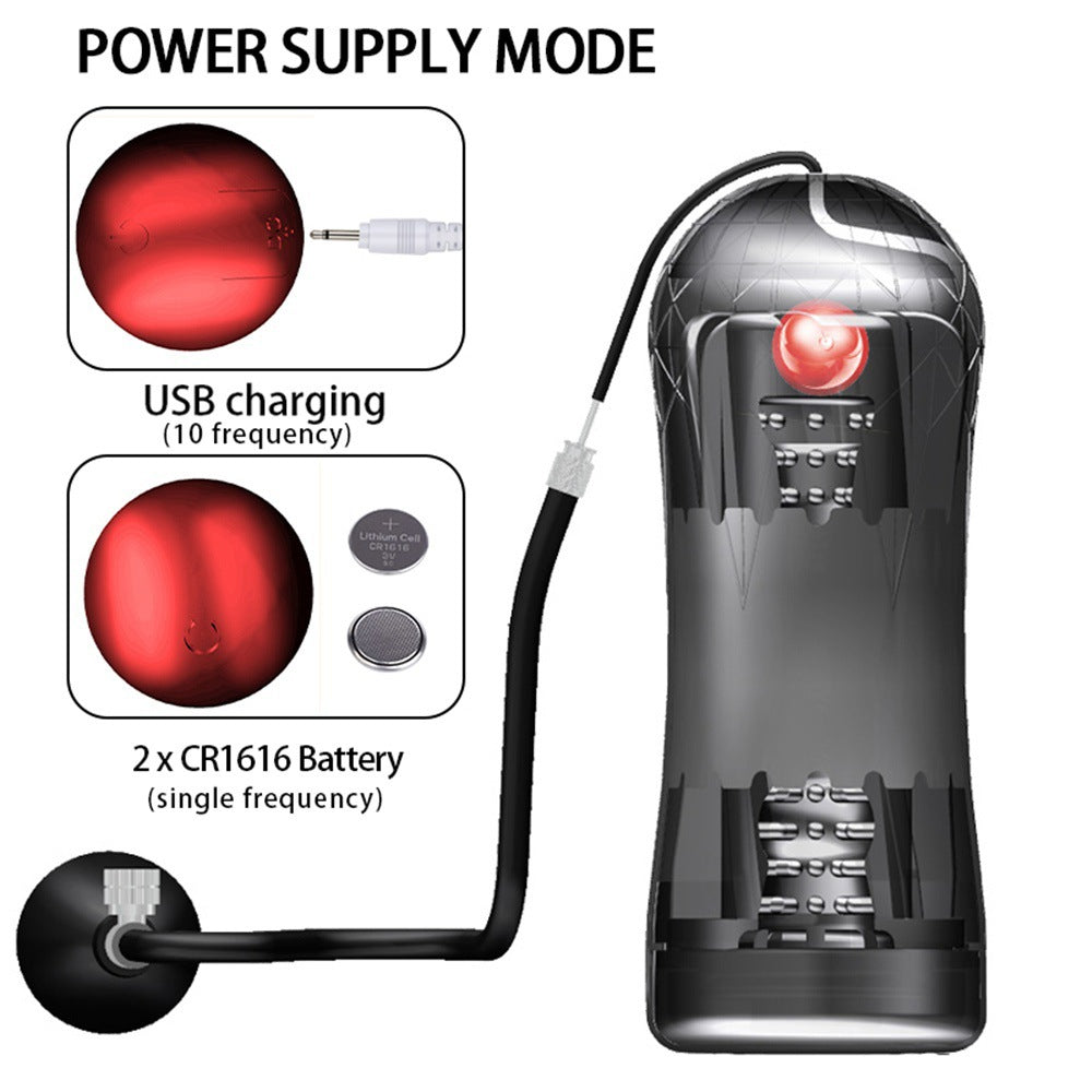 Multi-Channel Airbag Masturbation Cup - 10 Frequency Vibration-6