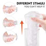 Solosonic Penis Pump Penis Enlarger Extender with 9 Vibration Sucking Manual Penis Vacuum Pump