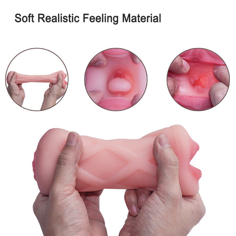 Double Head Blowjob Simulator - Vacuum Silicone Best Pocket Pussies-4
