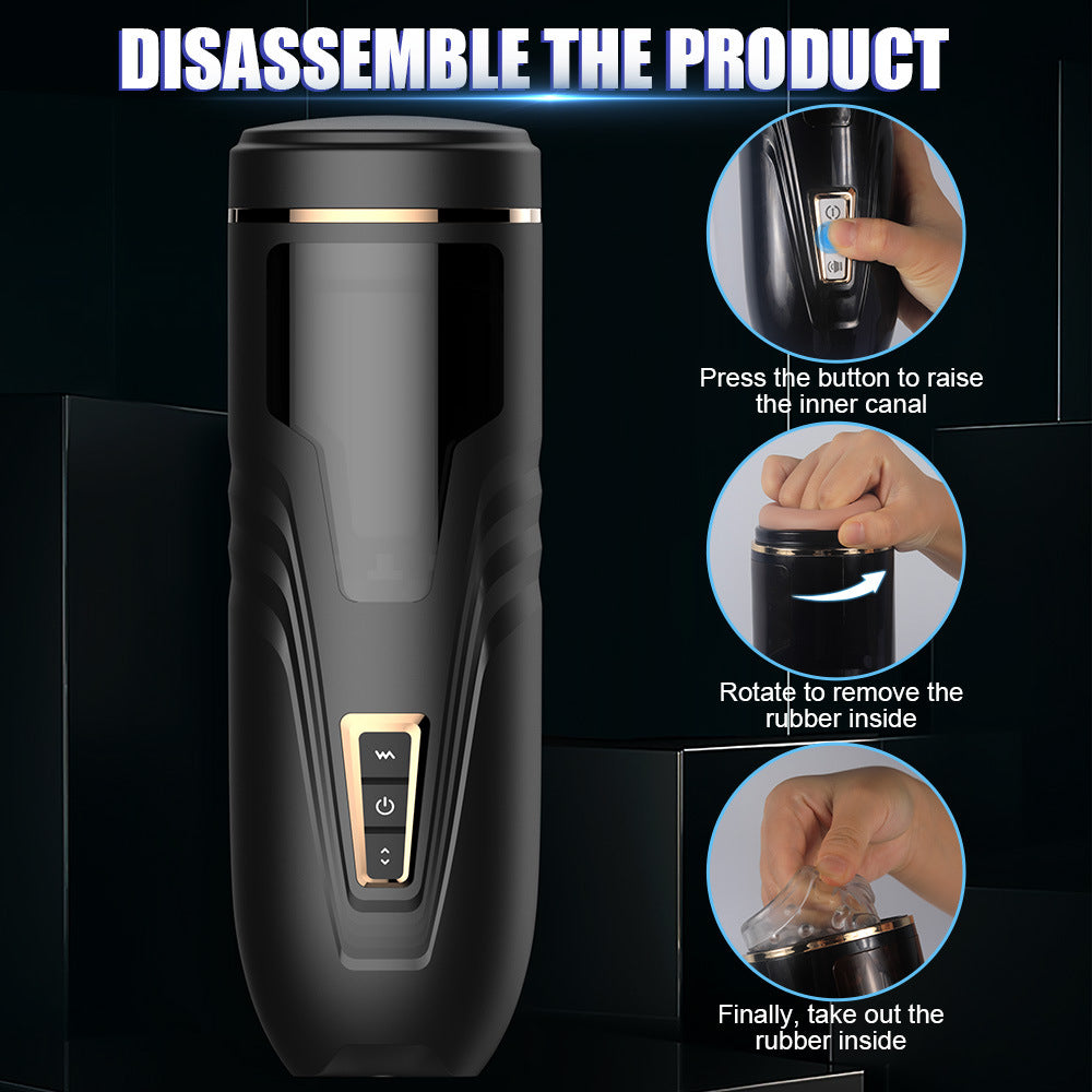 Showeggs 7 Telescopic 3 Rotation Fully Automatic Male Masturbator Built-In Voice Removable Blowjob Toy