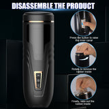 Showeggs 7 Telescopic 3 Rotation Fully Automatic Male Masturbator Built-In Voice Removable Blowjob Toy
