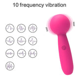 10 Frequency Small Light Cannon Magic Wand Rechargeable Bullet Vibrator