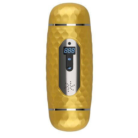 Vibrating Pocket Pussy With Screen Display Counting Heating Blowjob-5