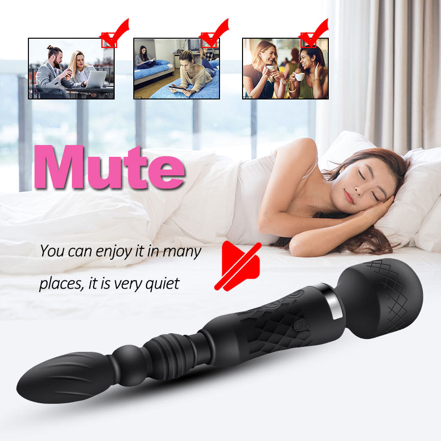10 Frequency Double Vibrating Masturbation Butt Plug