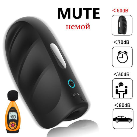 Black Warrior II 10 Frequency Clip Suction Vibration Masturbation Cup-6