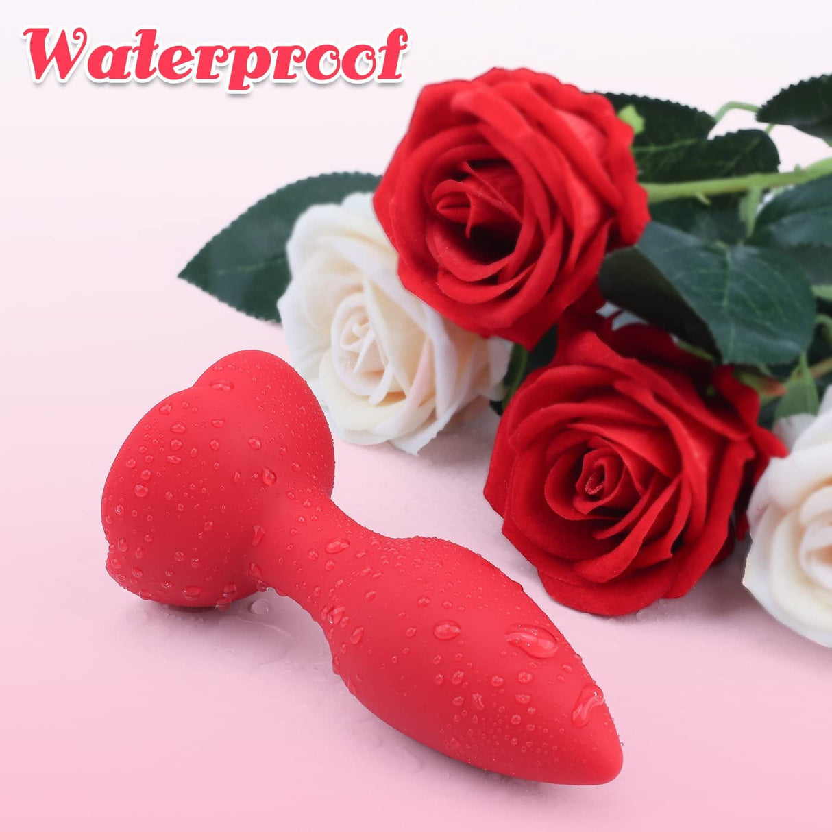 Rose Remote Control 10 Frequency Vibration Silicone Anal Plug