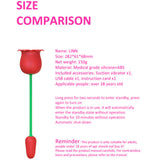 Rose Vibrator Stamen Vibrating Suction Clitoral Massage Vibrating Egg