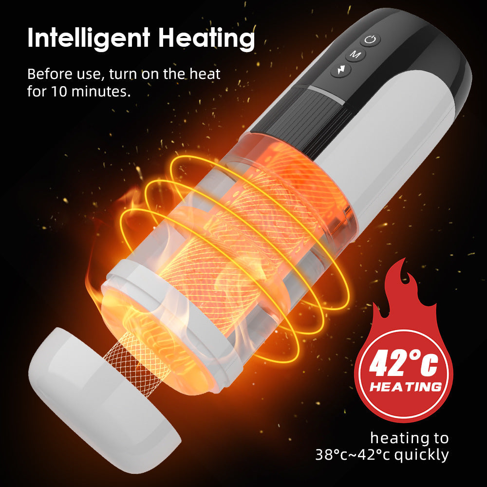 Fully Automatic Male Telescopic Vibrating Vocal Masturbator