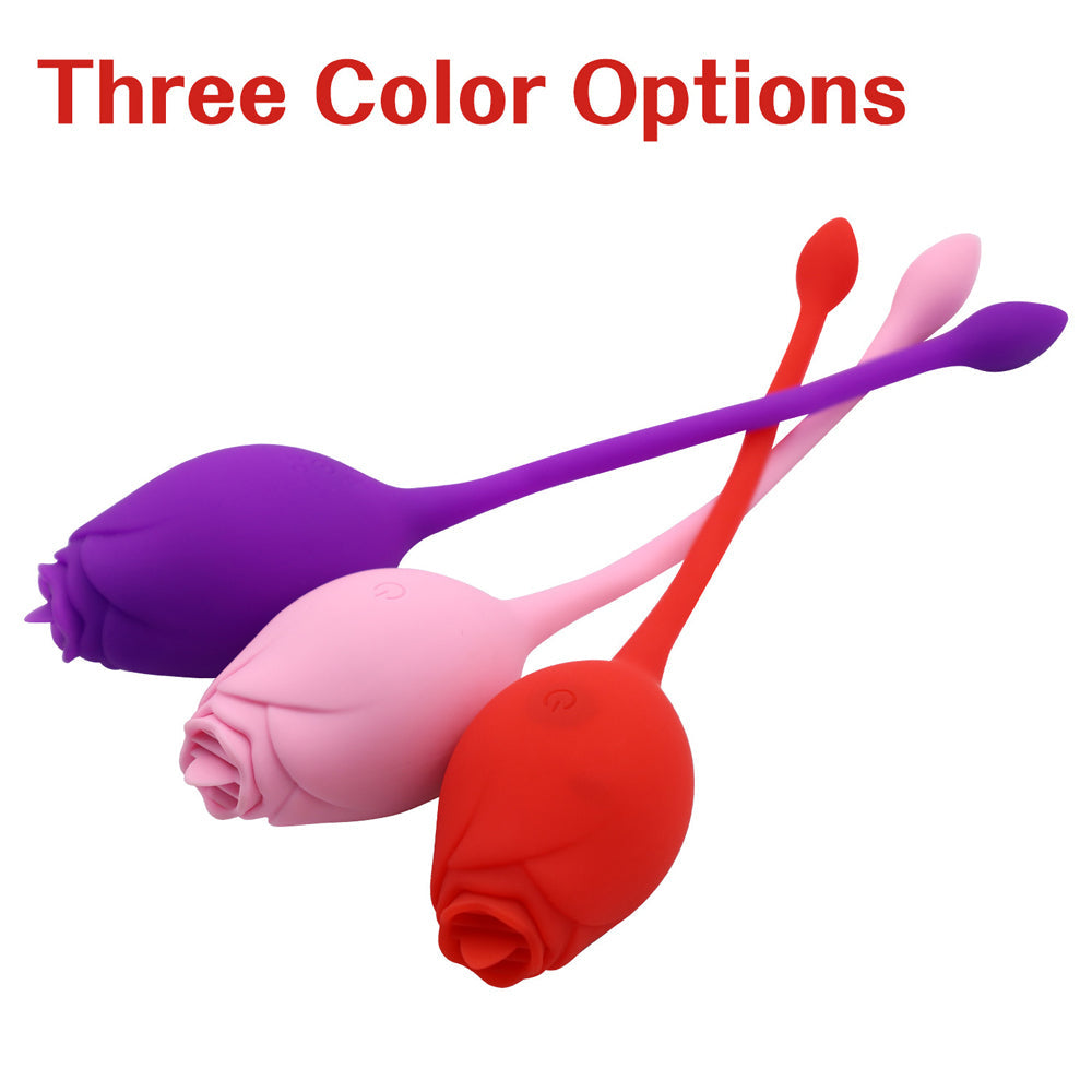 Rose Vibrator Women Masturbation Belt Vibrating Egg