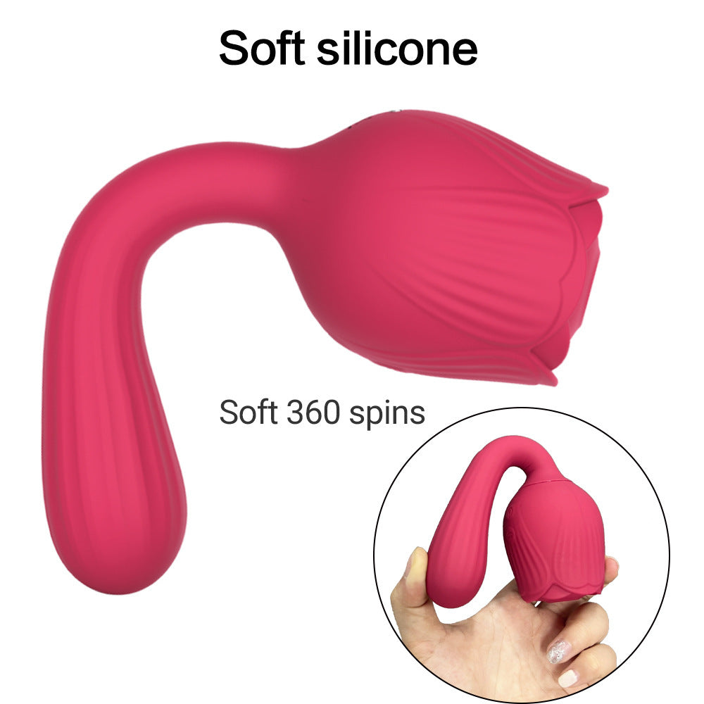 Rose Vibrator Female Masturbator Sucking Nipple Vibrator