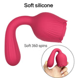 Rose Vibrator Female Masturbator Sucking Nipple Vibrator