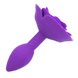 Rose Purple Butt Plug Training Anal Plug Backyard Sex Toys-2