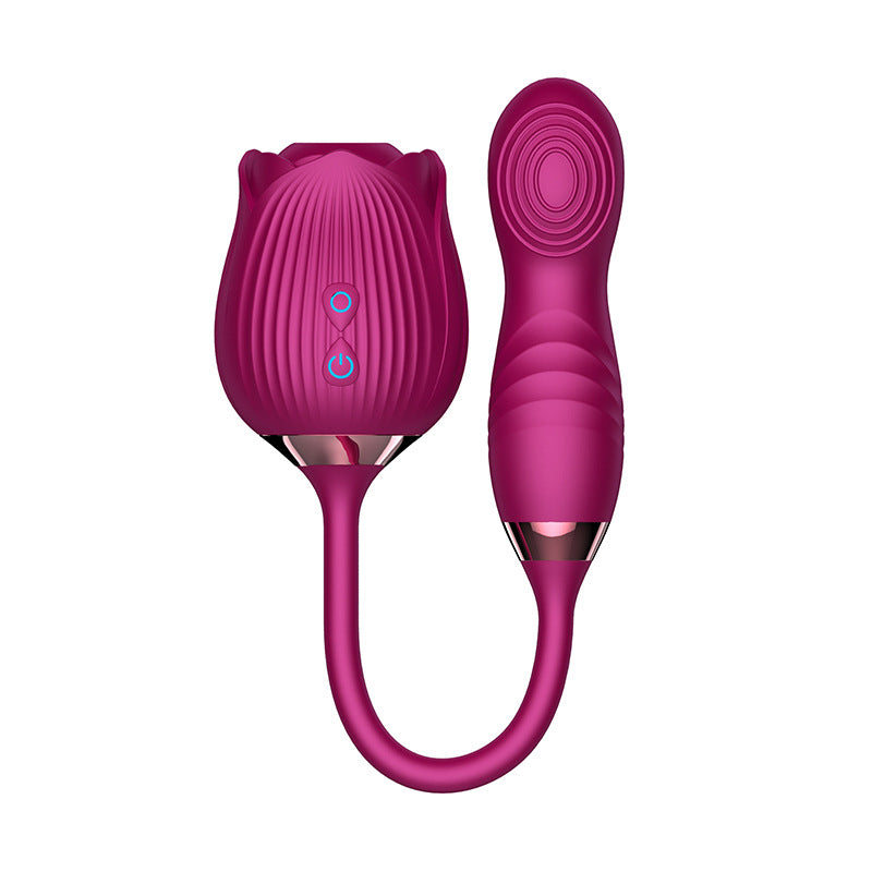 The Rose Vibrator for Women with Retractable Vibrating Egg