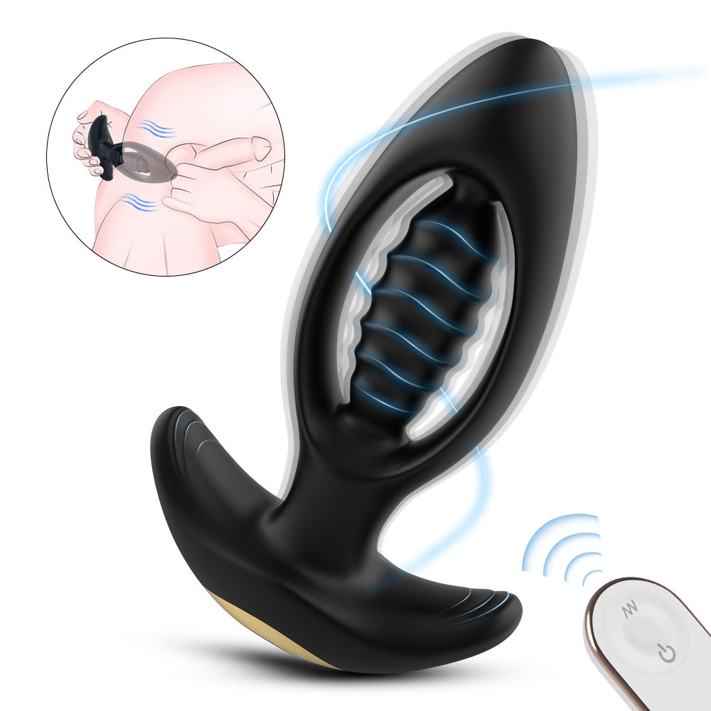 Electric Thrusting Butt Plug Remote Control Silicone Prostate Dildo