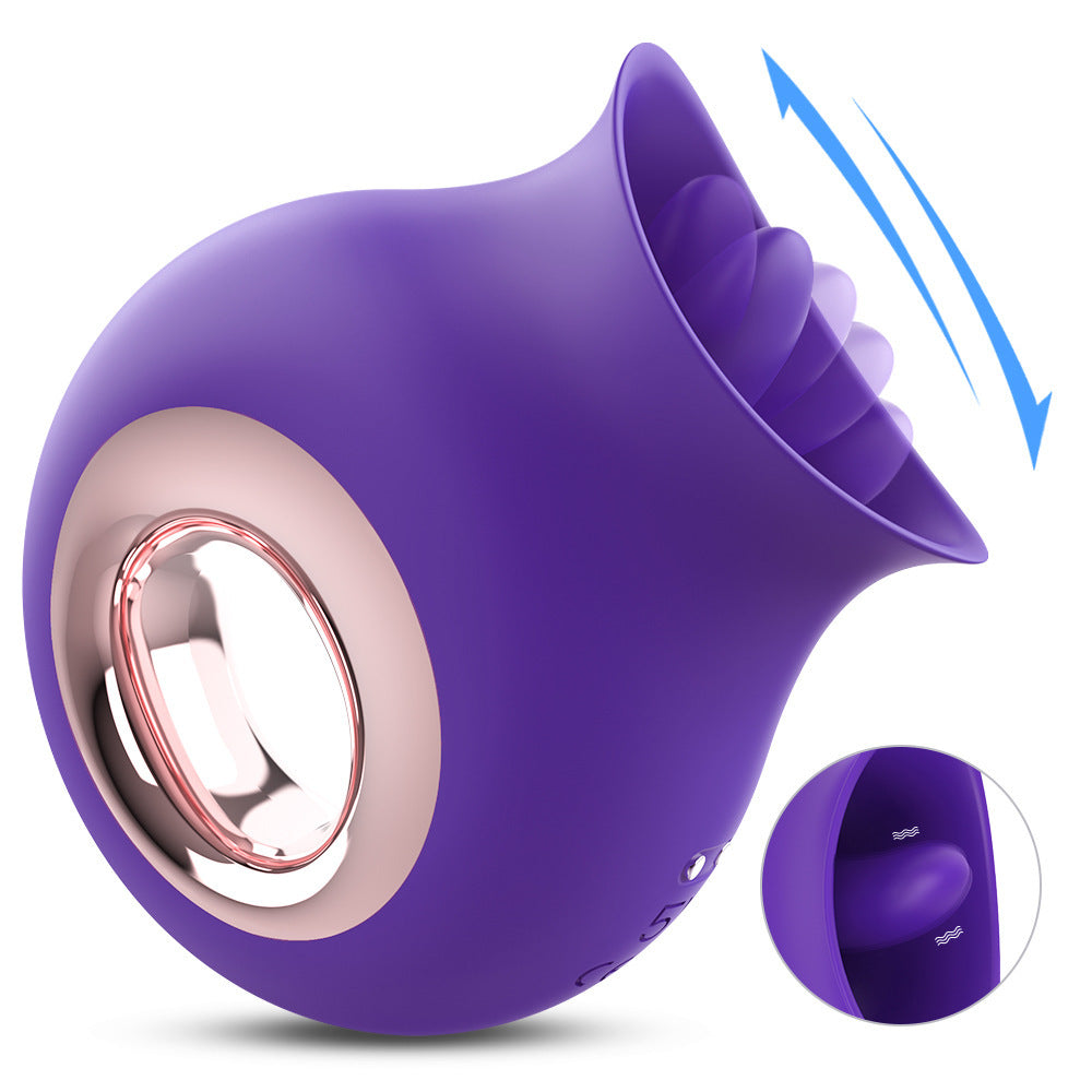 9 Vibrating & Sucking Tongue Vibrator Waterproof Rose Toy for Women