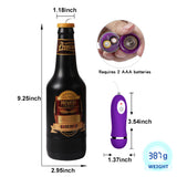 Electric Beer Bottle Masturbator Cup Wired Remote Control Blowjob Toy-2