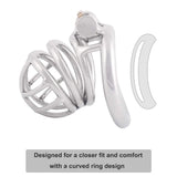 Stainless Steel Chastity Device Stealth Lock Adults Chastity Cages