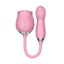El Vibrador Rosa para Mujeres con Huevo Vibrador Retráctil
