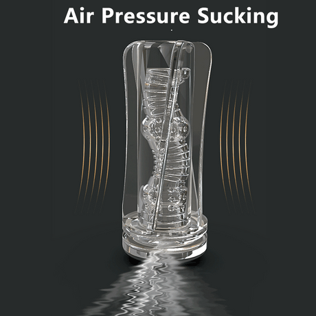 SEDUCEI Masturbation Cup Vibrating Suction Transparent Blowjob Toy-7