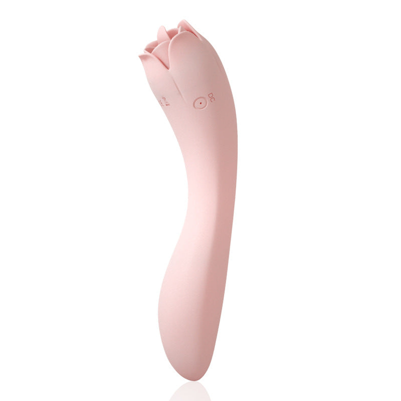 Rose Tongue Vibrator - Female Masturbator Bendable Vibrating Dildo-10
