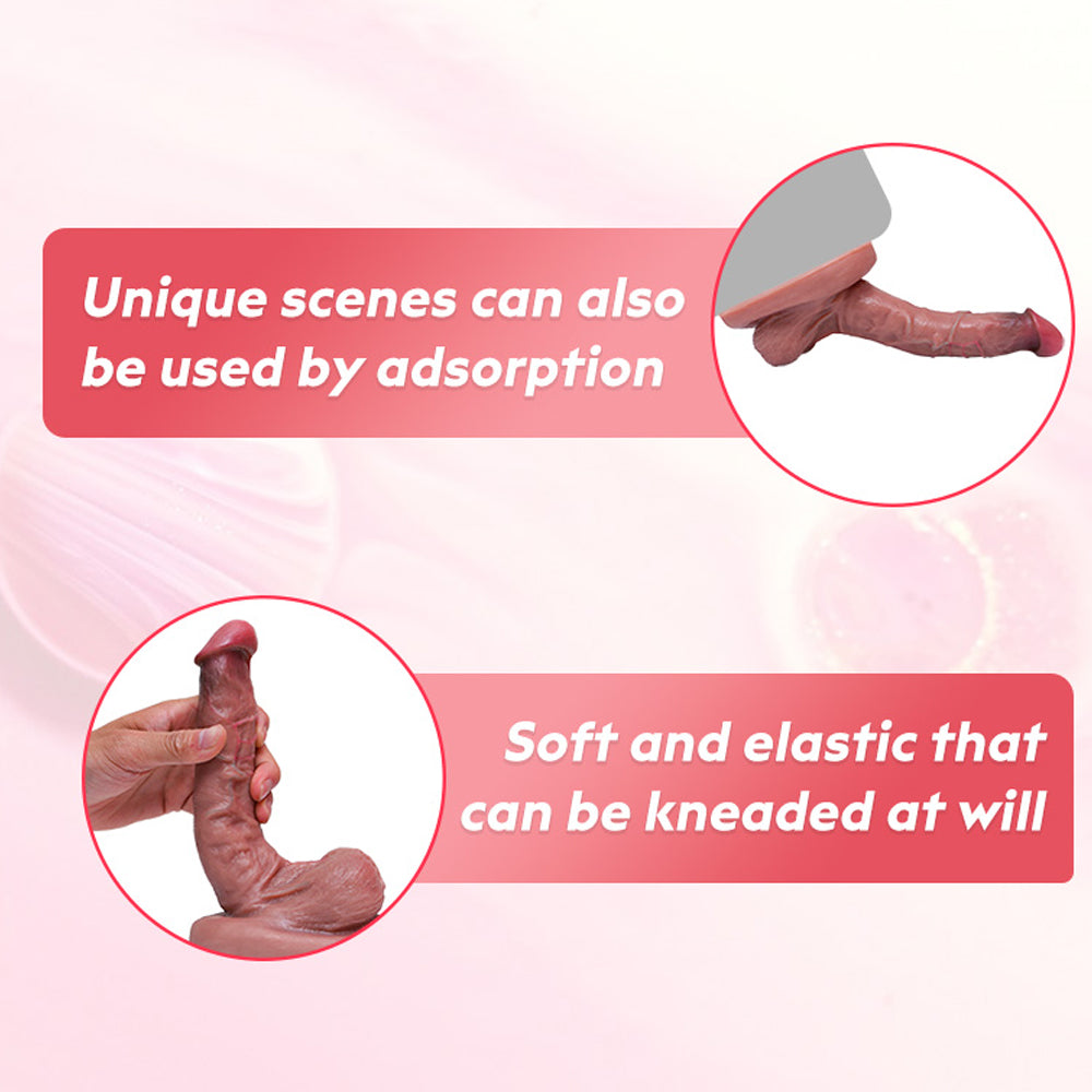 Thickened Suction Silicone Dildo Free Bending Allovers Dildo