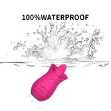 10 Frequency Tongue Vibrator Female Pink Vibrator Rose Petal Vibrator